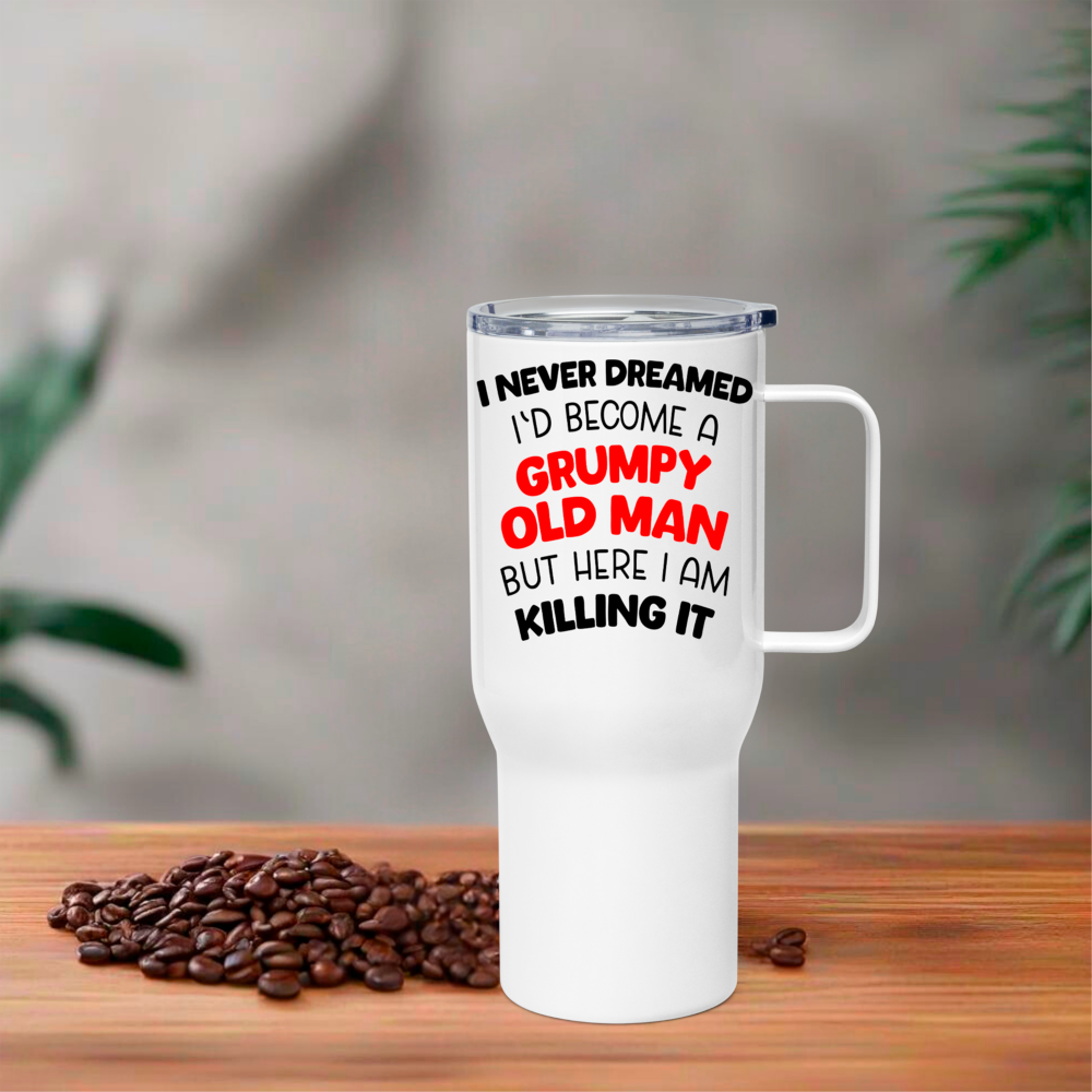 Grumpy Old Man 25oz Thermal Travel Mug